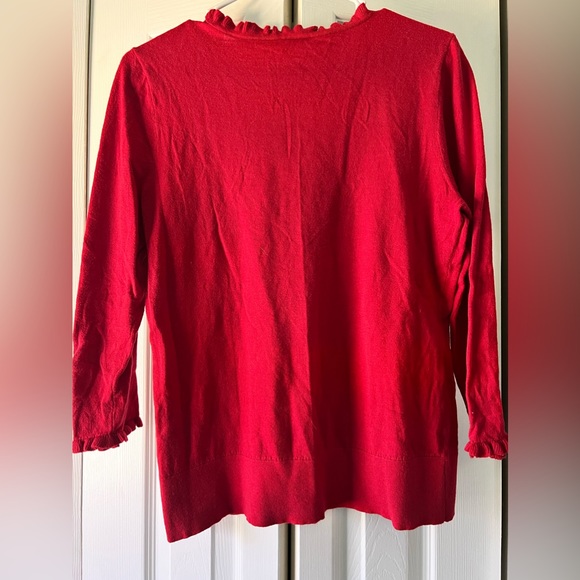 Kate Spade 3/4 Sleeve Sweater Top L - Picture 3 of 4